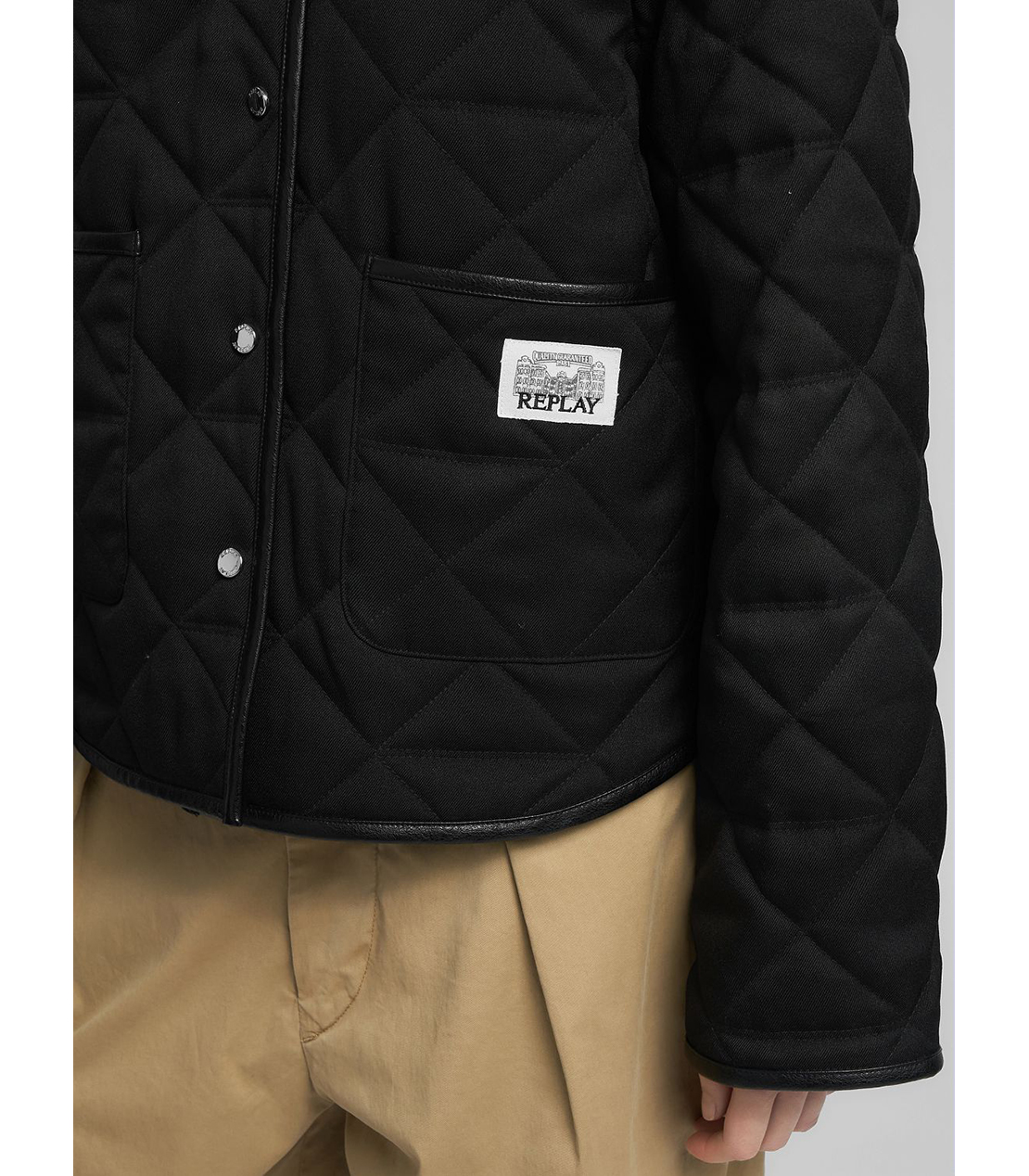 クロップド キルティングジャケット 詳細画像 ブラック 6